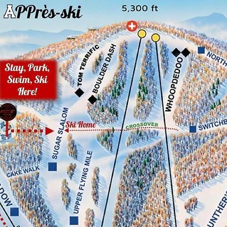 Appresski - 5 Bed Ski In Ski Out - 50 Steps To Ski Sugar Mountain Slopes Exterior photo